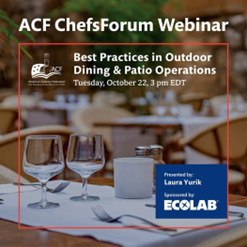 ACF ChefsForum: Best Practices in Outdoor Dining & Patio Operations